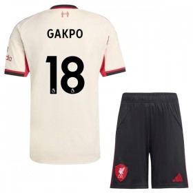 Camiseta de fútbol Liverpool Gakpo 18 Niño 2ª equipación 2025-26
